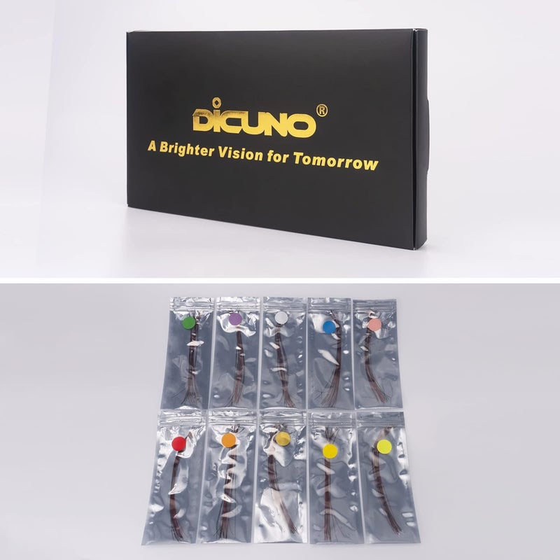 DiCUNO 20 قطعة من الصمامات الثنائية الباعثة للضوء SMD 0805، LED ميكرو مسبق اللحام للاستخدام الذاتي، مشاريع علمية، طول السلك 16 سم (6.3 بوصة)، الألوان: أبيض - Image 5